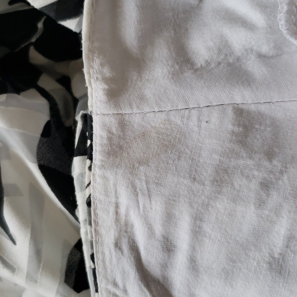 CATCH MY I size 11 black and white floral puffy midi skirt - Picture 6 of 11